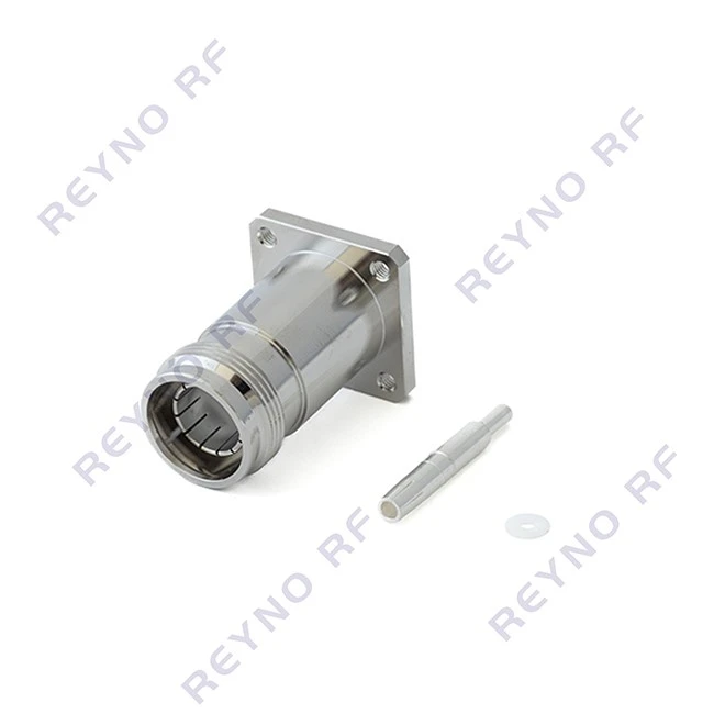 4.3-10 female RF coax connector 4.3-10 female RF coax connector