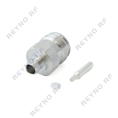 RF Coaxial Connector 4.3-10 FEMALE SOLDER FOR 1/4 Super Flexible CABLE 4.3-10-K1/4S-HJ