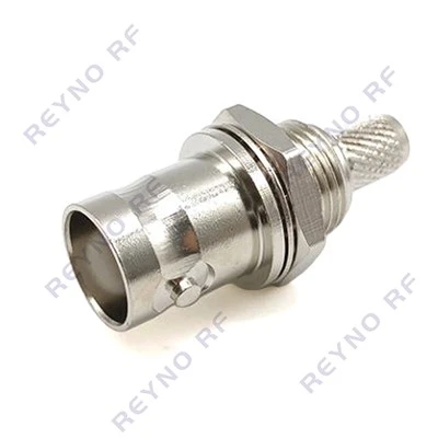 RF Coaxial Connector BNC BULKHEAD MOUNT FEMALE CRIMP FOR RG316 CABLE BNC-C-KYB3